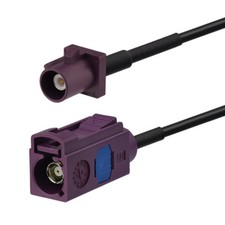 Fakra D Female to Fakra D Male Adapter Cable RG174 Coaxial Pigtail 20cm 8inch