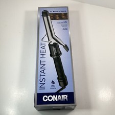 Conair Instant Curling Iron 1 Inch 1" Black 25 Heat Settings Classic Curls New