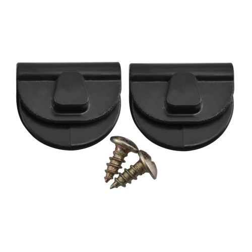 Black Side Battery Cover Clips Mount Clamps For Harley Sportster XL883