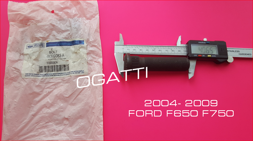 OEM FRONT WHEEL HUB BOLT M22X2.5" 2004 2009 FORD F650 F750 W300083A eBay