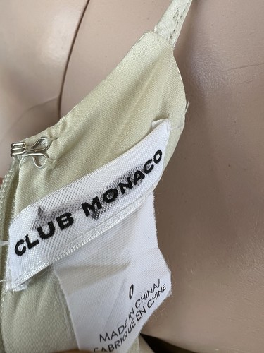 Club Monaco Women’s Light Mint Green Cocktail Halter Midi Dress Size 0. - Picture 17 of 24