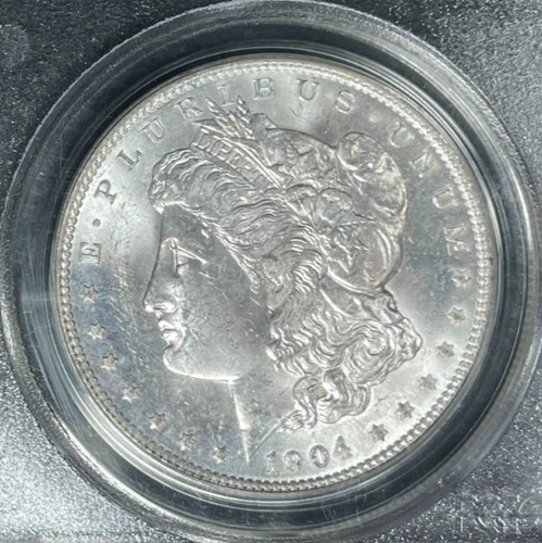 1904-O MORGAN SILVER DOLLAR ~ PCGS MS 63 ~OLD GREEN HOLDER~