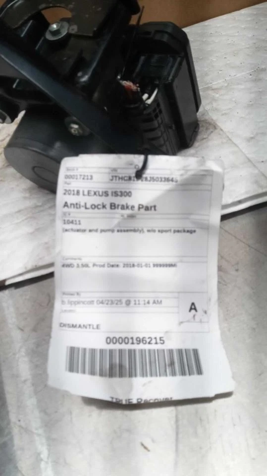 Conjunto de actuador y bomba de pieza de freno antibloqueo para LEXUS IS300 440733 18-19 Foto 3 de 3
