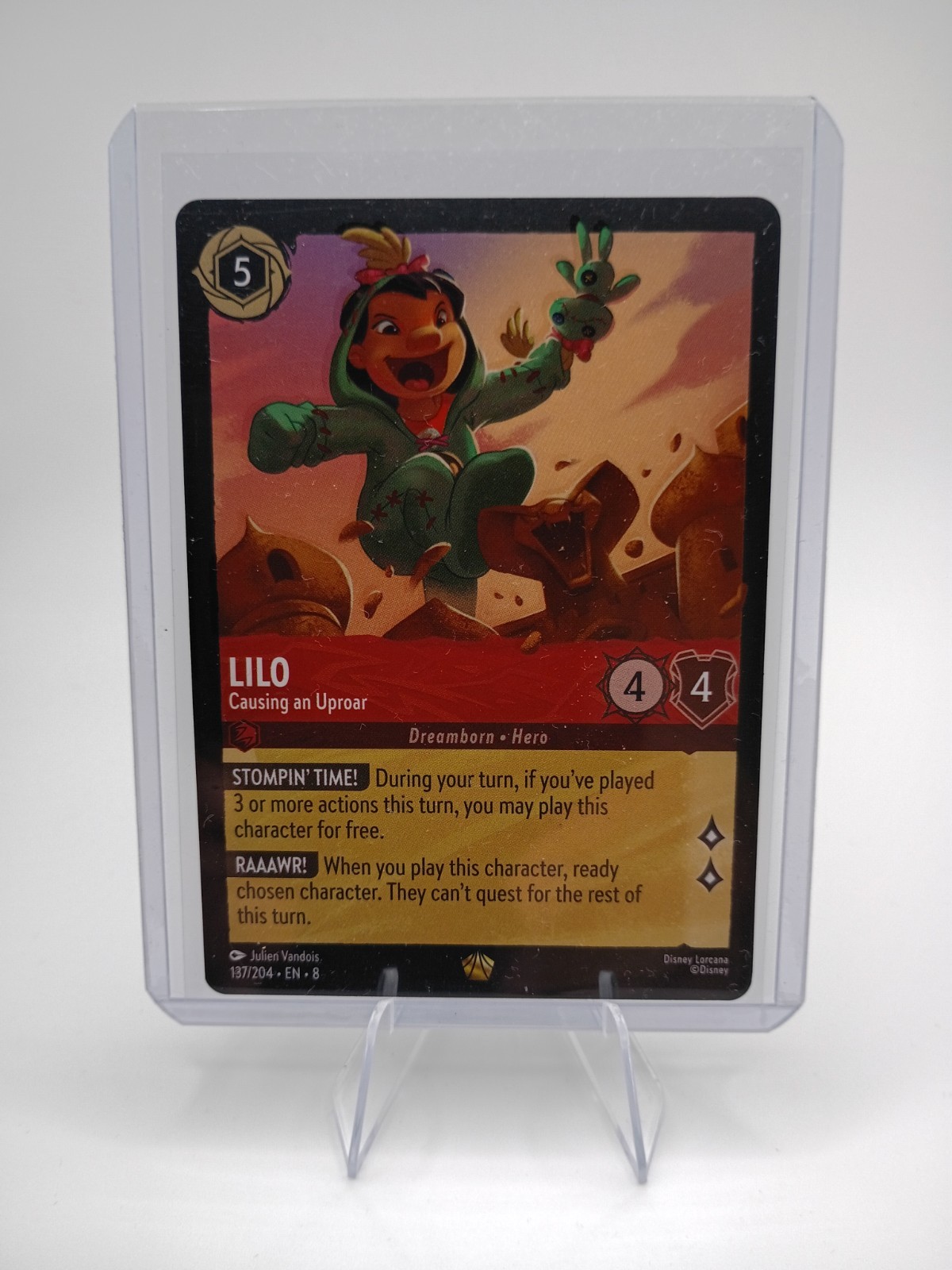 Lorcana - Lilo Causing an Uproar - Regular Legendary 137/204 - Reign of Jafar NM