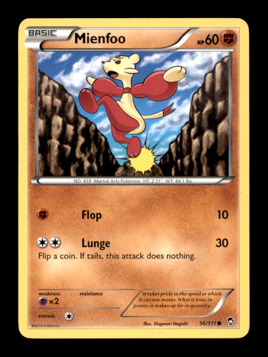 MIENFOO 56/111 C FURIOUS FISTS POKEMON LP