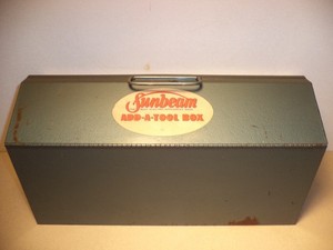 Vintage Sunbeam Add-A-Tool Toolbox