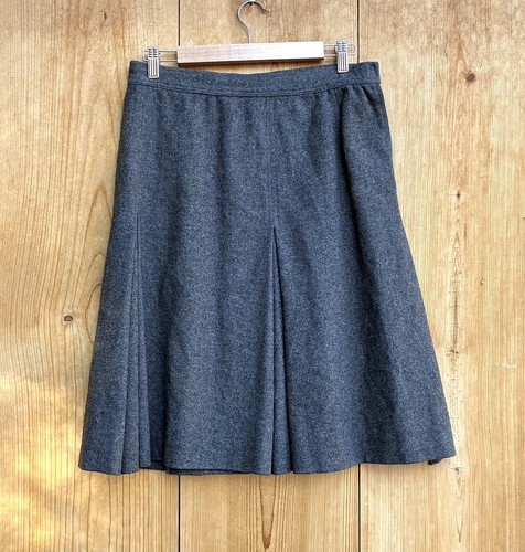 Givenchy, Givenchy Vintage Gray Wool Skirt Sz
