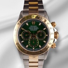 Rolex Daytona Cosmograph 40mm 18k/Steel Men's Green Dial Watch 16523