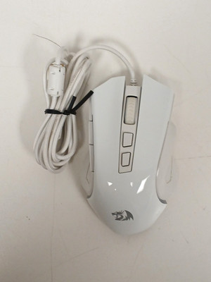 Redragon M607W Griffin Wired Optical Gaming Mouse, White - NO BOX