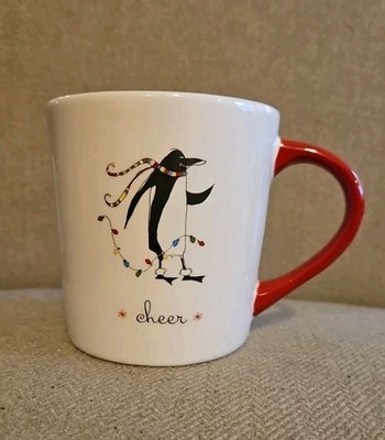 Coffee Bean Tea Leaf Holiday Mug Cheer Penguin 