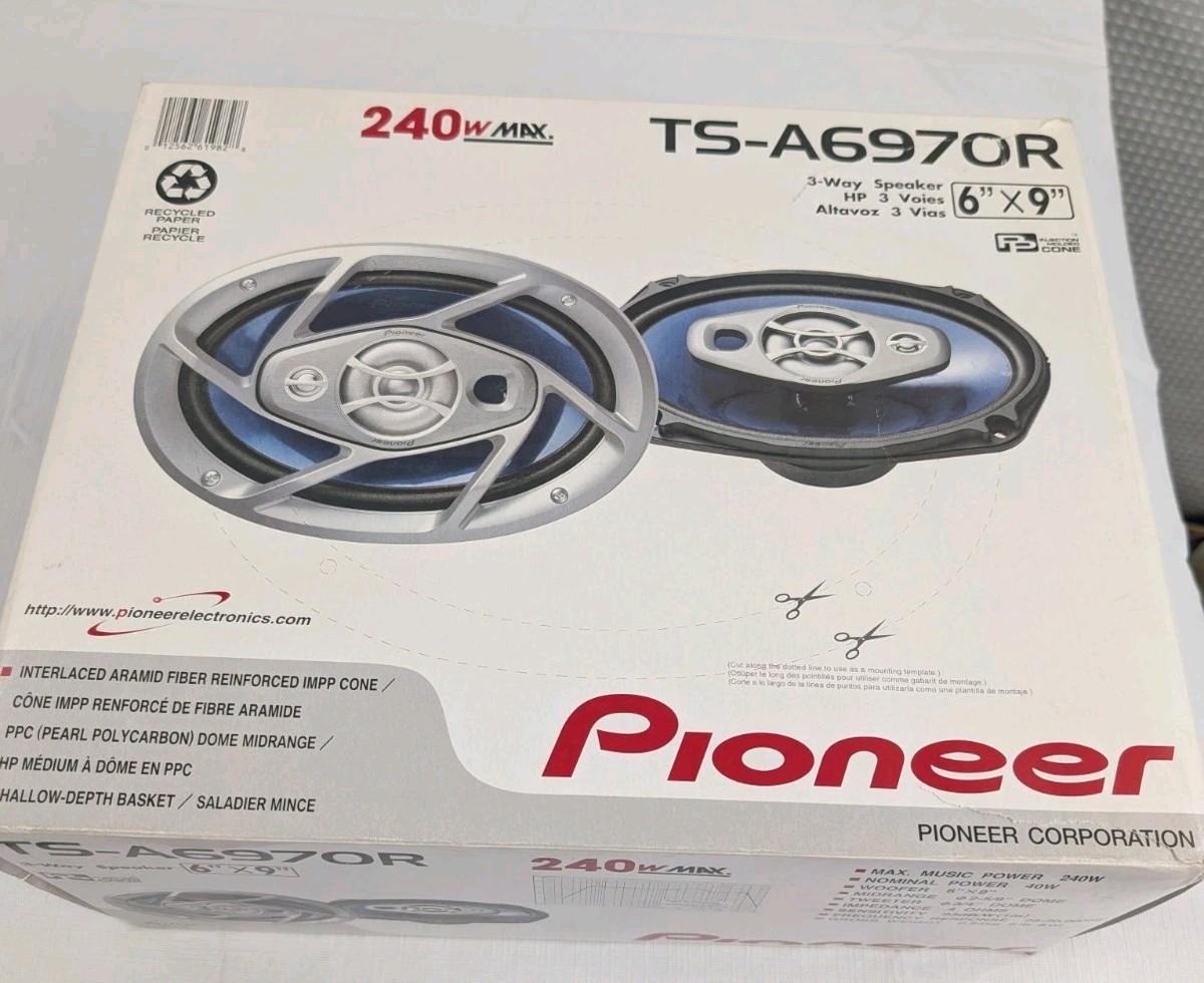pioneer STEEZAUDIO スピーカー Pioneer TS-A6970R 3 Way Speakers NEW in open box 6