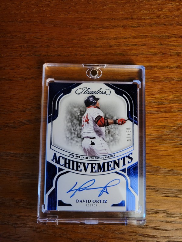 2025 Flawless DAVID ORTIZ AUTO /15 Achievements HOF Red Sox