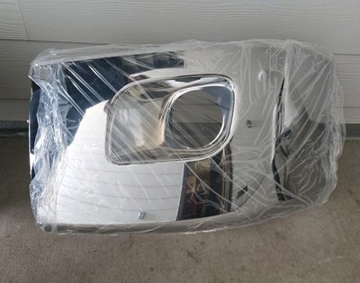 Chrome Right Bumper Corner w/ Fog Light Hole for 2013-22 Peterbilt 579 Semi Truc