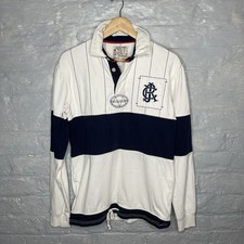 Joules Rugby Polo Shirt England vs Wales Colourblock 1/4 Button Collared Small