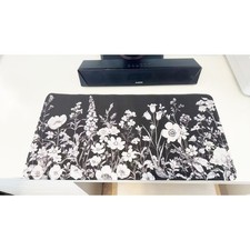 Aesthetic Minimalist Wildflower Large Mouse Pad 23.6"x11.5" Anti-Slip Desk Decor