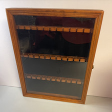 SMC Select Merchandise Company Wood Glass Front Vintage 36 Spoon Display Wall