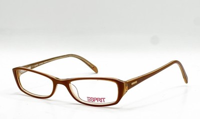 NEW ESPRIT ET9306 535 BROWN AUTHENTIC EYEGLASSES 47-16