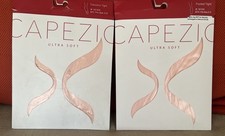 2 New Pair Girls Capezio Transition And Footed Ultra Soft Tights 2-6