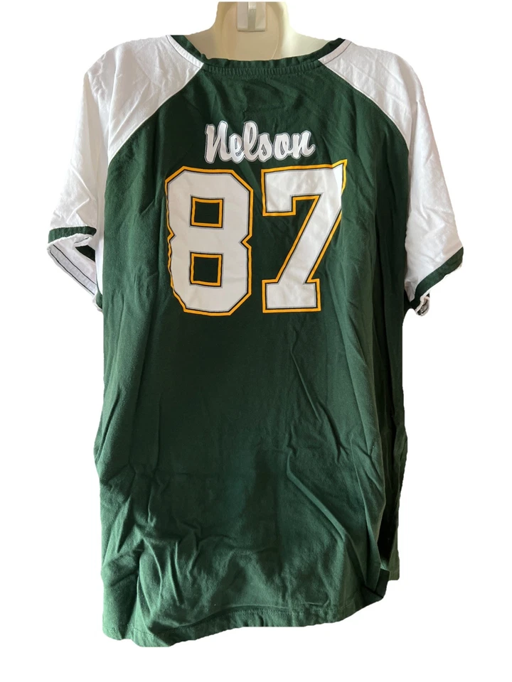 CAMISETA MUJER EQUIPO NFL GREEN BAY PACKERS CUELLO EN V TALLA 3XL Foto 3 de 4