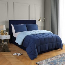 3pc Down Alternative Comforter Set - All Season Reversible Comforter with Two...