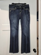 Ariat Turquoise Bootcut Jeans Women's Size 30R Embroidered Stretch Medium Wash