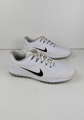 Men's Nike Lunar Control Vapor 2 Golf Shoes Size 11 White Black 899633-100
