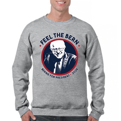 Feel The Bern 2028 Sweatshirt Bernie Sanders For President Vote Crewneck