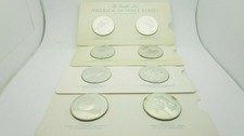 1970 America in Space 1st Edition 24 Sterling Silver Coins Franklin Mint 567g