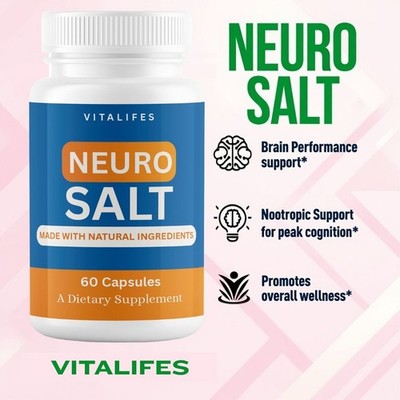 Neuro Salt Capsules   Brain Support, Focus, Memory & Cognitive Support 60caps