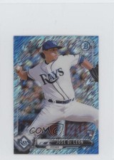 2017 Bowman Chrome Minis Base Rookies Blue Shimmer Refractor Jose De Leon 0h1