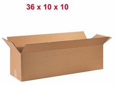 36" x 10" x 10" CARDBOARD BOX - 65 lb - SINGLE BOX - LONG - READ