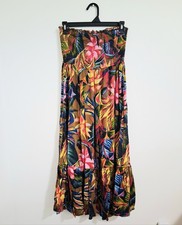 Aerie American Eagle Tropical Floral Strapless Maxi Dress - Size S