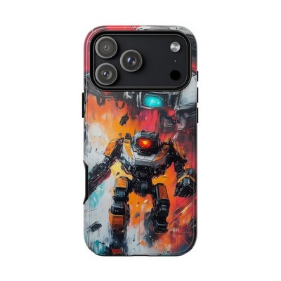 Phone Ink [Super Mech Battle Abstract Art] For iPhone/Galaxy/Pixel Case