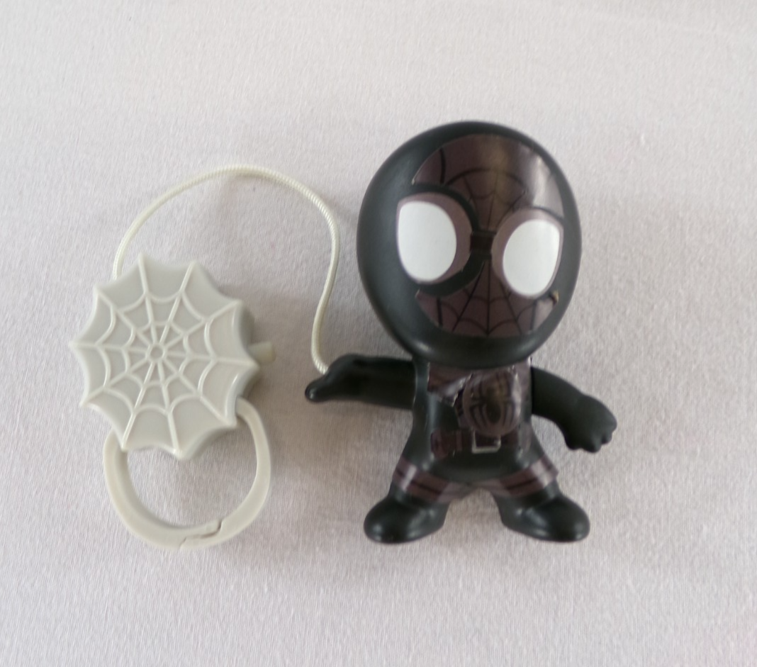 McDONALDS HAPPY MEAL TOYS, SPIDERMAN 2018 (# 4 SPIDERMAN- BLACK