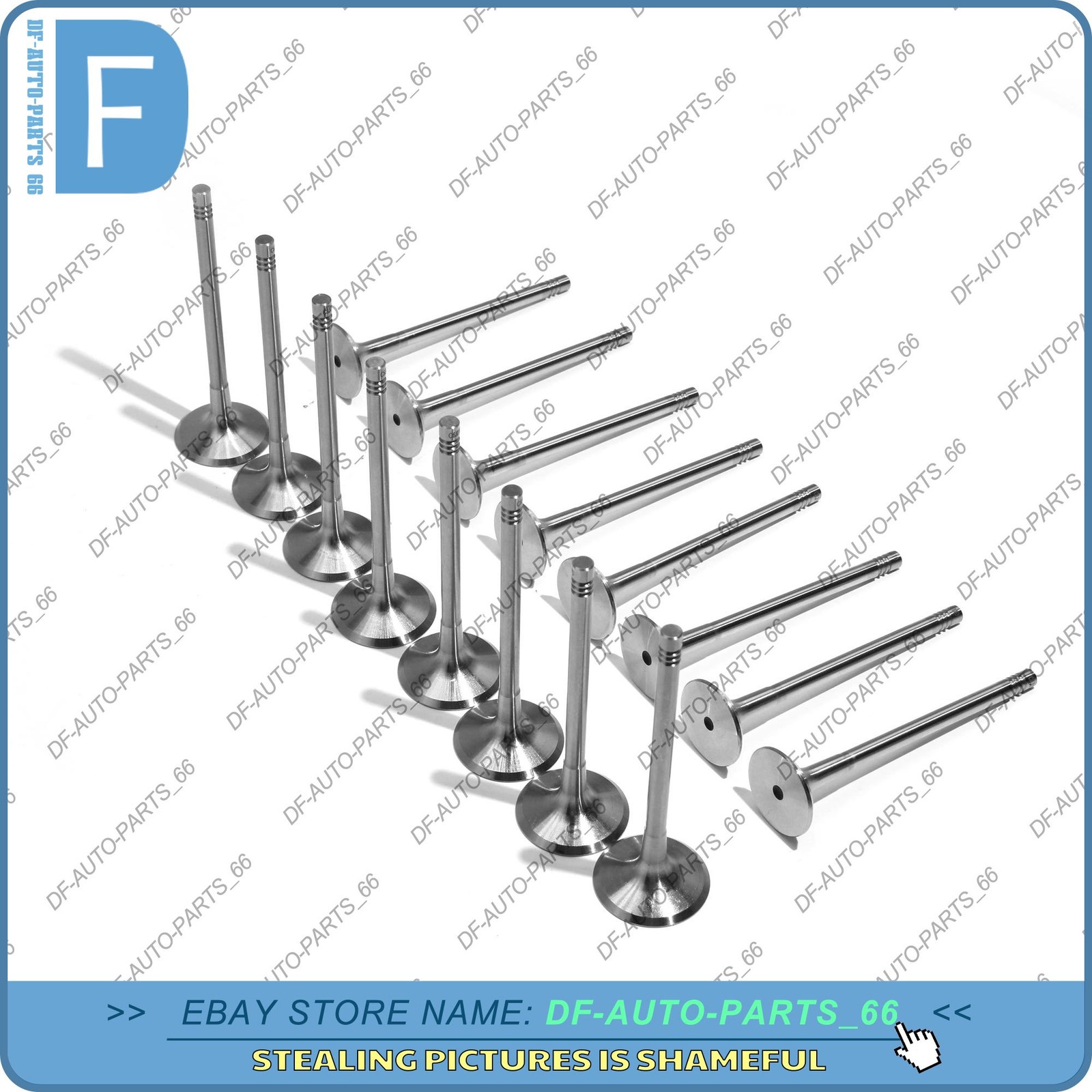 16x OEM Engine Intake Exhaust Valves For VW GTI GLI AUDI A3 A4 Q3 Q5 1 ...