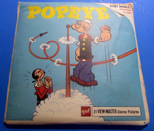 1962 - POPEYE THE SAILOR MAN - VIEW MASTER 3 REEL  BOOKLET - VERY GOOD