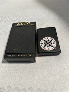 UNSTRUCK 1997 Zippo Marlboro COMPASS Lighter New Never Fired FREE SHIPPING!