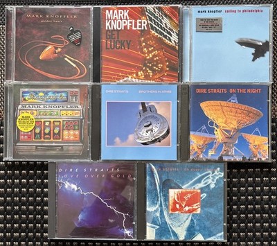 8x CDs DIRE STRAITS & MARK KNOPFLER CD KONVOLUT - ON EVERY STREET, SHANGRI-LA..