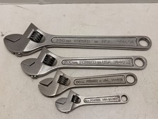 Vntg Sears Craftsman 4 Pc Adjustable Wrench Set 4 6 8 10 44604 Usa