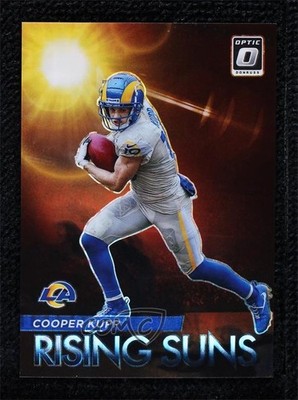 2021 Panini Donruss Optic Rising Suns Black Pandora Prizm 18/25 Cooper Kupp 0d44