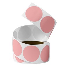 500 PCS Dot Stickers Roll 1 Inch Round Color Coding Labels Inventory Vinyl Ci...