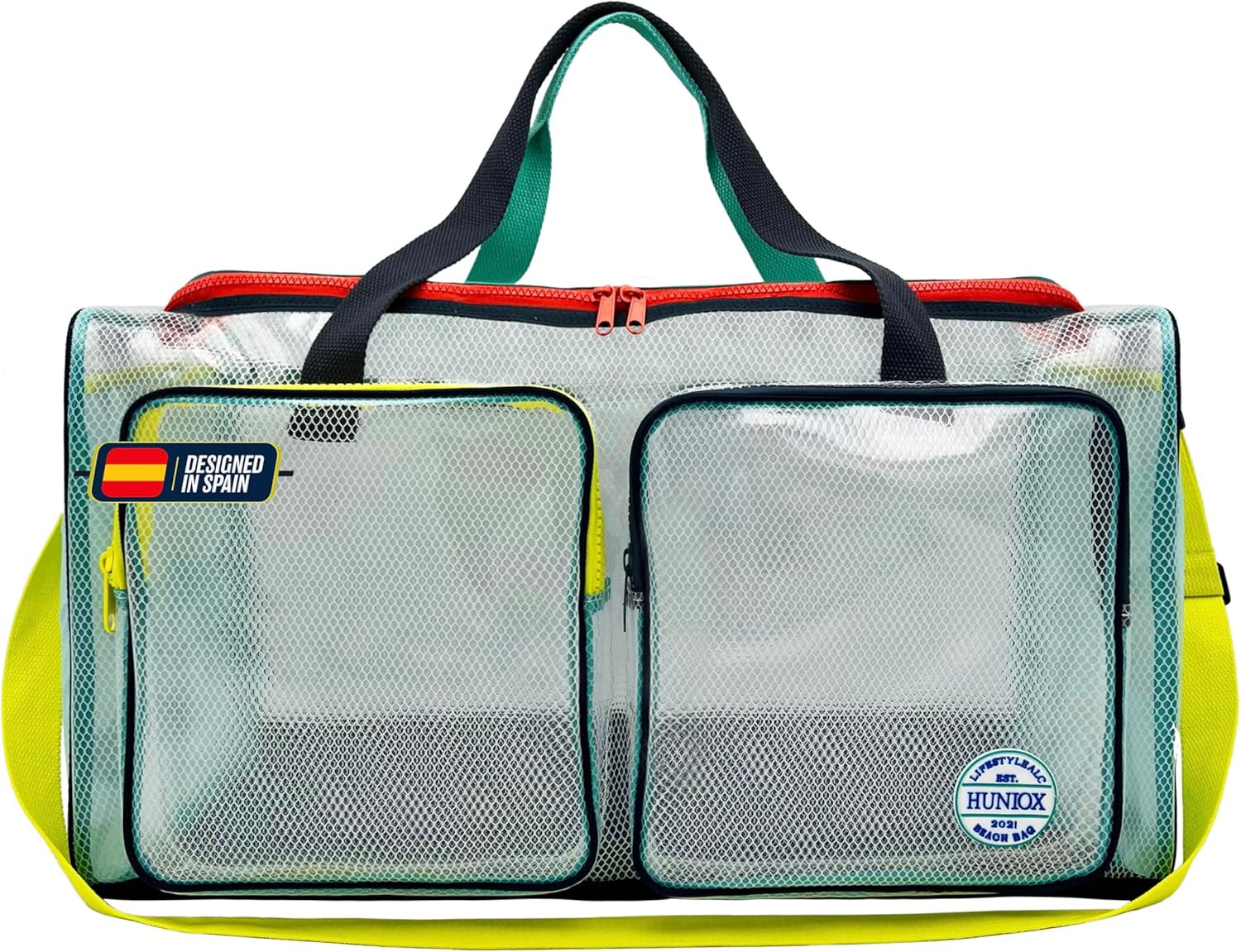 Borsa Mare Grande XXL Famiglia Con Cerniera ® Beach Bag - Borsa Mare Con Cernier
