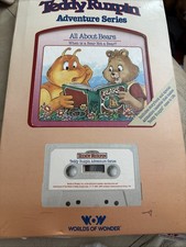 VINTAGE NEW 1985 TEDDY RUXPIN ADVENTURE SERIES ALL ABOUT BEARS BOOK AND CASSETTE