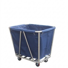 Hotel Linen Cart Stainless Steel Laundry Cart with Wheels Commercial for Hotels