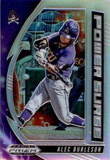 2020 Panini Prizm Draft Picks Power Surge Silver Prizm Alec Burleson #PDP174
