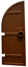 LEGO Door Curved Top Brown 1 x 4 x 8 Dragon Knights Castle 6082 Part 6105 D811