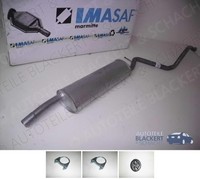 Imasaf Auspuff Mitteltopf + Anbauteile FüR Fiat 500 + C 0.9 77KW Twinair 2013-