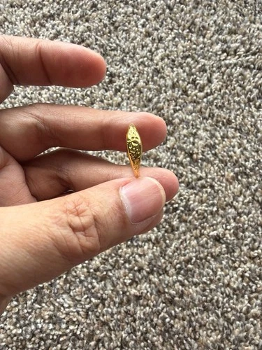 Vintage 925 Sterling Silver Gold Plated Filigree Marquee Ring 5.5