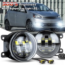 Pair Led Bumper Fog Light Lamps For Mitsubishi Attrage Mirage G4 Sedan 2012-2020 Pair Led Bumper Fog Light Lamps For Mitsubishi Attrage Mirage G4 Sedan 2012-2020