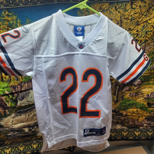 Vintage Reebok Matt Forte Chicago Bears #22 Road White Jersey Youth Small - Picture 1 of 7